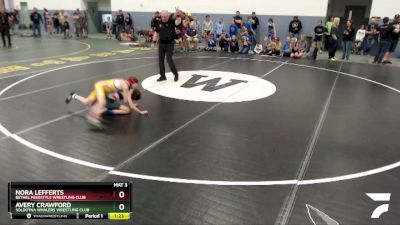 70 lbs Round 2 - Nora Lefferts, Bethel Freestyle Wrestling Club vs Avery Crawford, Soldotna Whalers Wrestling Club