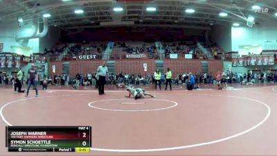 95 lbs Champ. Round 1 - Symon Schoettle, Roncalli Wrestling Foundation vs Joseph Warner, The Fort Hammers Wrestling