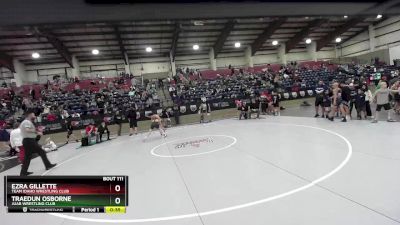 125 lbs Champ. Round 2 - Ezra Gillette, Team Idaho Wrestling Club vs Traedun Osborne, Juab Wrestling Club