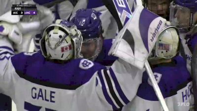 Holy Cross Eliminates AIC With Stunning Goal In First Minute Of Overtime In Atlantic Hockey Quarterfinal Game 3