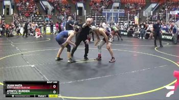 130 lbs Cons. Round 3 - Juan Mata, North Branch Youth WC vs Atreyu Burden, Oc Thunder WC