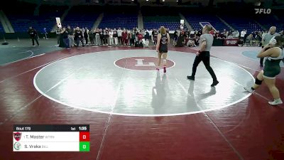 152 lbs Final - Tessa Master, Watertown vs Sofia Vraka, Billerica