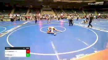 118 lbs Rr Rnd 5 - Zoey Freeman, Bristow Youth Wrestling vs Payton Weese, BullTrained