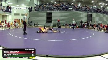 157 lbs Quarterfinals (8 Team) - Michael Ortega, Portage vs Gavin Winegard, Evansville Mater Dei