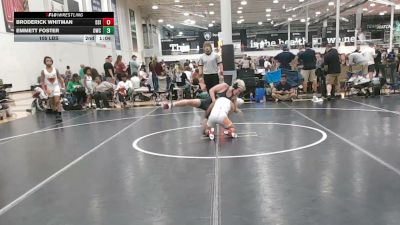 105 lbs Rr Rnd 3 - Broderick Whitman, Diamond State Inferno - EL vs Emmett Foster, The Outsiders Wrestling Club - EL