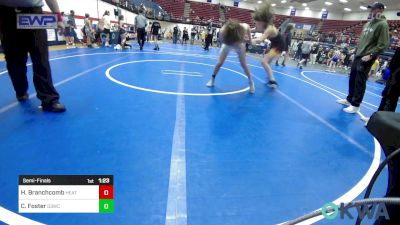 88-92 lbs Semifinal - Hunter Branchcomb, Heat vs Cru Foster, D3 Wrestling Cluib