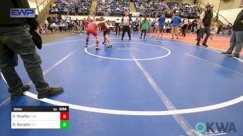 84 lbs Quarterfinal - Sawyer Shaffer, Caney Valley Wrestling vs Brayden Barajas, Grove Takedown Club