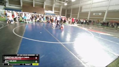 45 lbs Cons. Semi - Christian DeCarlo Cabanillas, Northside Wrestling Club vs Jett Wilson, Empire