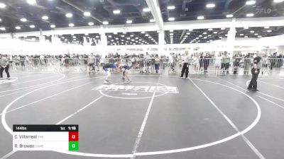 144 lbs Round Of 16 - Cristian Villarreal, The SnakePit vs RyLee Browen, Camel Kids