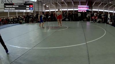 140 lbs Cons. Round 1 - Brooke Deeter, Utah vs Paige McGee, Washington