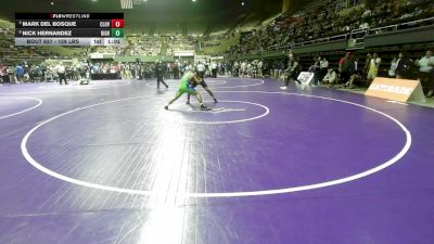 159 lbs Quarterfinal - Mark Del Bosque, Clovis North vs Nick Hernandez, Highland HS