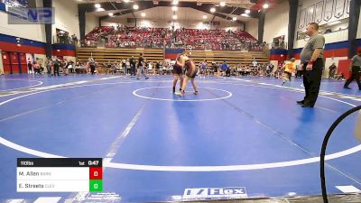 110 lbs Final - Miles Allen, Barnsdall Youth Wrestling vs Ella Streets, Cleveland Take Down Club
