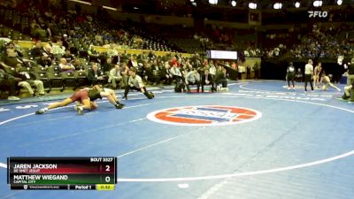 190 Class 3 lbs Cons. Round 3 - Matthew Wiegand, Capital City vs Jaren Jackson, De Smet Jesuit