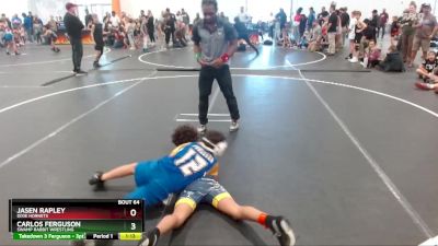 90 lbs Round 3 - Carlos Ferguson, Swamp Rabbit Wrestling vs Jasen Rapley, Dixie Hornets