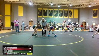 105 lbs Round 2 - Lia Honsberger, SGAC Devil Dogs vs Joel Brock, The Storm Wrestling Center