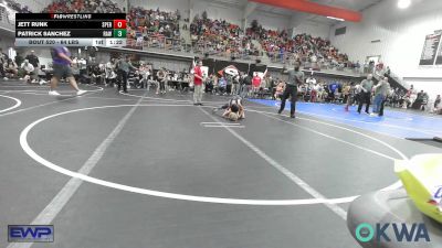 64 lbs Quarterfinal - Jett Runk, Sperry Wrestling Club vs Patrick Sanchez, Raw Wrestling Club