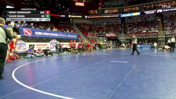 2A-157 lbs Champ. Round 2 - Caleb Seaba, Clarion-Goldfield-Dows vs Brent Dennhardt, Greene County