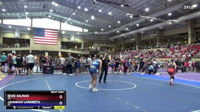 115 lbs Quarterfinal - Shae Salinas, OK vs Leiannah Landreth, KS