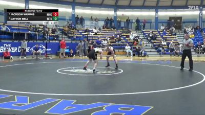 165 lbs Semifinal - Jackson Wilkins, Northeast Oklahoma vs Dayton Bell, Fort Hays Tech Northwest College