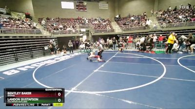 53 lbs Quarterfinal - Bentley Baker, Ravage vs Landon Gustafson, Colorado Outlaws