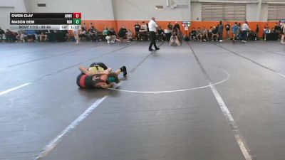 80-84 lbs Round 3 - Mason Bem, Rouge vs Owen Clay, Anchor Bay Wrestling Club