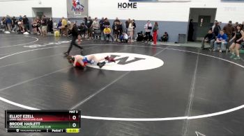 92 lbs Semifinal - Brodie Haslett, Chugach Eagles Wrestling Club vs Elliot Ezell, Lions Den Wrestling Club