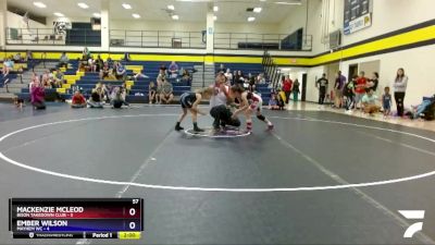 57 lbs Round 3 (3 Team) - Mackenzie McLeod, Bison Takedown Club vs Ember Wilson, Mayhem WC