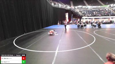 Girls 3rd-4th Grade - 71 Cons. Round 1 - Madison Berrie, Big Game Wrestling Club vs Niyah Hoyt, Sebolt Wrestling Academy