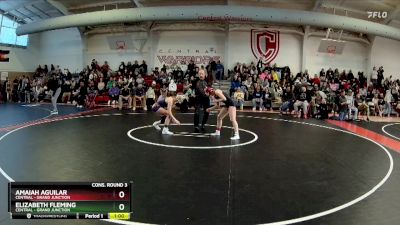 125 lbs Cons. Round 4 - Amaiah Aguilar, Central - Grand Junction vs Elizabeth Fleming, Central - Grand Junction