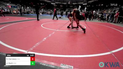 91 lbs Semifinal - Savannah Carrasco, HURRICANE WRESTLING ACADEMY vs Joely Hunt, Vian Wrestling Club