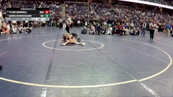 2A 106 lbs Semifinal - Aiden Burkholder, Trinity vs Tyler Mundell, North Pitt High School