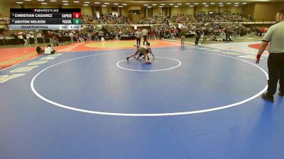 132 lbs Quarterfinal - Christian Casarez, Amarillo Caprock vs Ashton Nelson, Fort Worth Paschal
