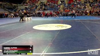 133 lbs Cons. Round 2 - Gabriel Clifton, Carrington vs Kyler Schalesky, Hettinger/Scranton