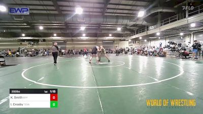 200 lbs Quarterfinal - Kaleb Smith, Tulsa Blue T Panthers vs Ian Crosby, Texas Elite