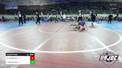 83 lbs Quarterfinal - Kannon VanDeven, Mustang Bronco Wrestling Club vs Jett McConnell, Chickasha Youth Wrestling