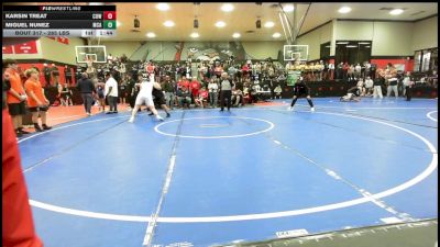 285 lbs Round Of 32 - Karsin Treat, Coweta vs Miguel Nunez, McAlester