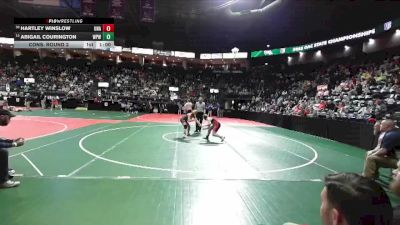 128 lbs Cons. Round 2 - Hartley Winslow, Unattached vs Abigail Courington, WPW1