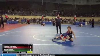 60 lbs Cons. Semi - Devyn Vincent, Lions Wrestling Academy vs Ret Foster, Scrap Yard Training