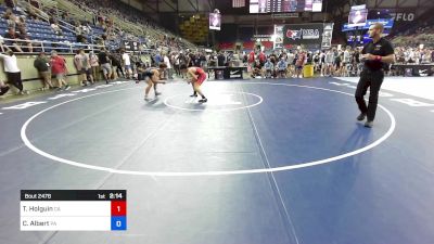 150 lbs Cons 32 #1 - Tommy Holguin, CA vs Cole Albert, PA