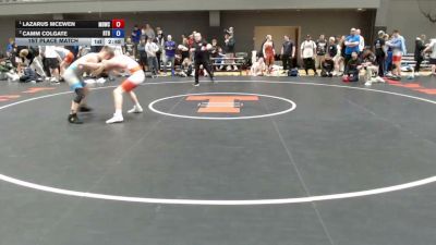120 lbs 1st Place Match - Lazarus McEwen, Mat Demon Wrestling Club vs Camm Colgate, Run To Danger