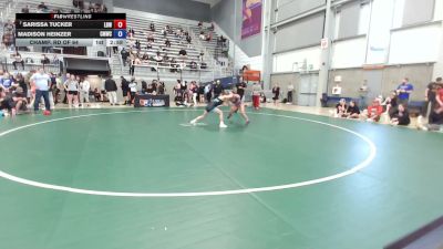50 kg Champ. Rd Of 32 - Sarissa Tucker, Legacy Dragons Wrestling vs Madison Heinzer, Colorado Mesa Wrestling Club