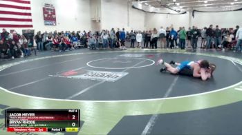 160 lbs Champ. Round 2 - Jacob Meyer, Tracy-Milroy-Balaton-Westbrook-Walnut-Grove vs Bryan Rhode, Dawson-Boyd - Lac Qui Parle - Montevideo United