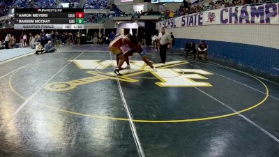 215 lbs Quarterfinal - Aaron Meyers, Columbia vs RaKeem McCray, Lake City