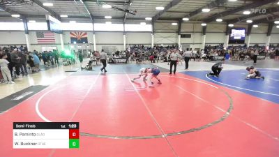 89 lbs Semifinal - Brantley Paminto, Gladiator Wrestling vs Waylon Buckner, Other Team