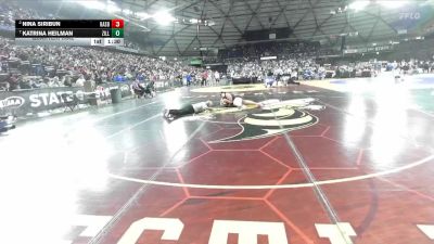 Girls 1B/2B/1A 235 Quarterfinal - Katrina Heilman, Zillah (Girls) vs Nina Siribun, Raymond/South Bend (Girls)