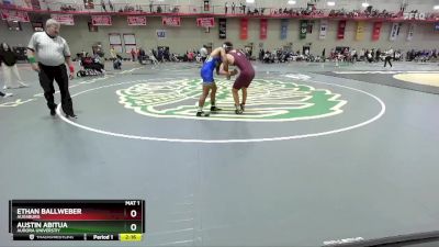 157 lbs Cons. Round 4 - Ethan Ballweber, Augsburg vs Austin Abitua, Aurora Universtiy