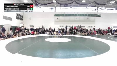 106 lbs Quarterfinal - Cameron Getz, Foran vs Bryce Simmons, Daniel Hand