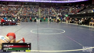 3A 106 lbs Quarterfinal - Zane Taylor, St. Stephens vs Lucas Belk, Piedmont