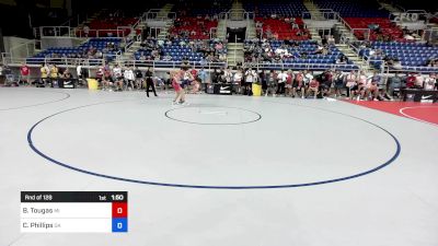 126 lbs Rnd Of 128 - Braydon Tougas, MI vs Christopher Phillips, GA