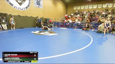 138 lbs Champ. Round 4 - Aaron Rodgers, Golden Valley (Bakersfield) vs Jacob Foster, Chico